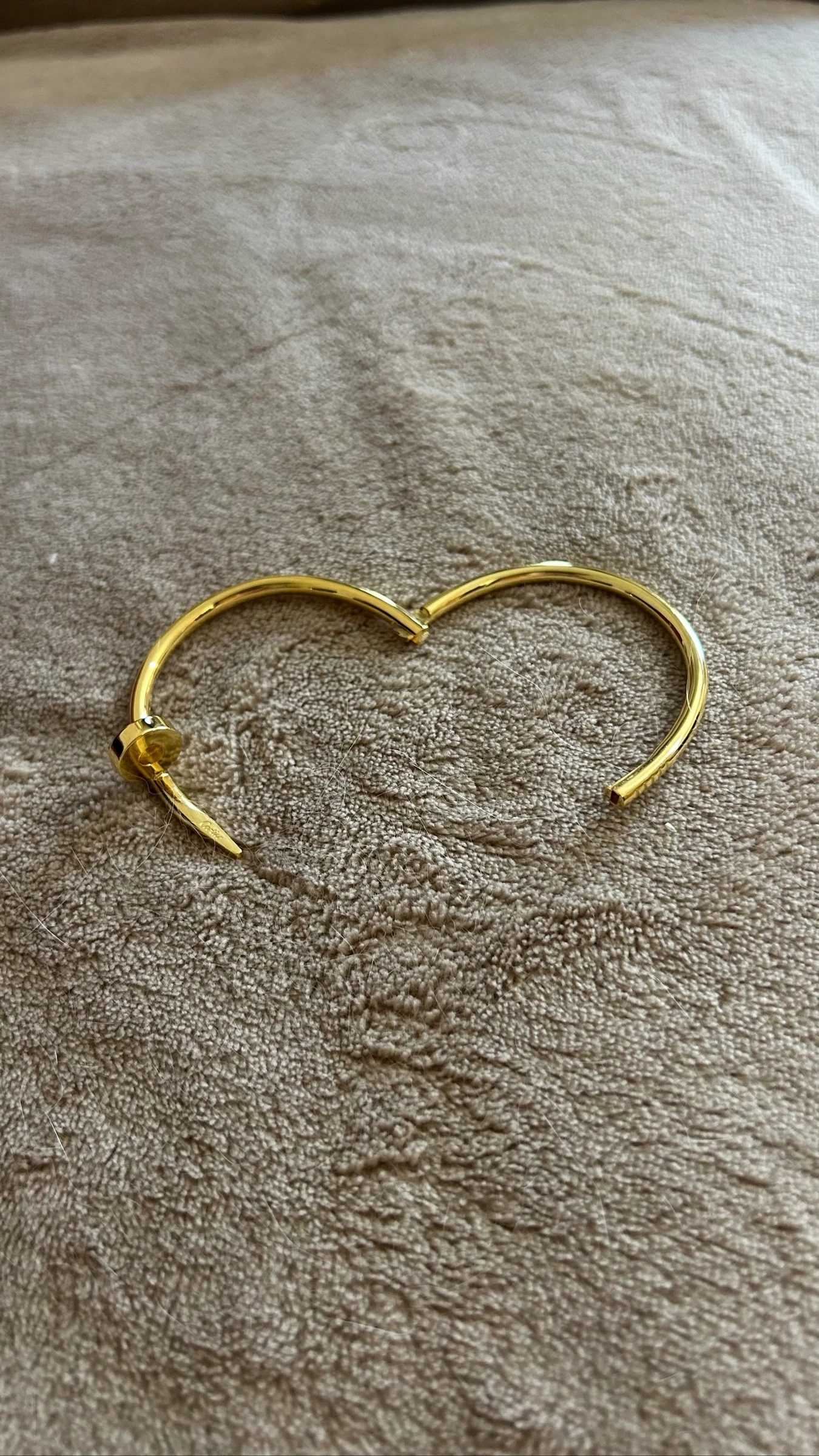 Bracelet Cartie juste un clou modèle classique taille 17 or jaune 18k – photo 4